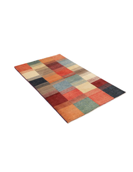 Hand Made Rug Mosaic Pakistan 89x148 Terracotta