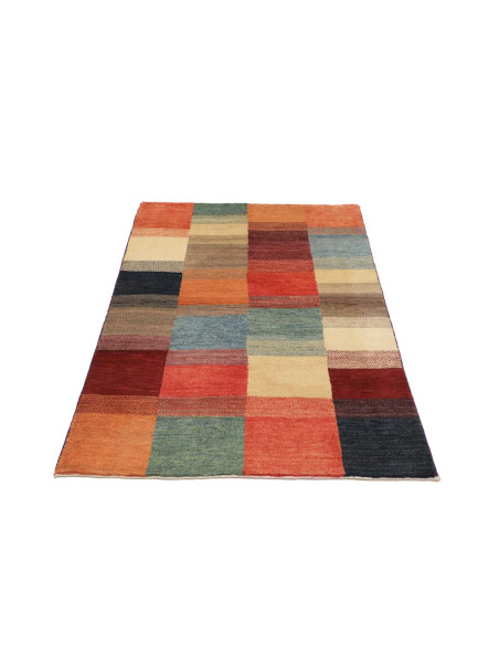 Hand Made Rug Mosaic Pakistan 89x148 Terracotta