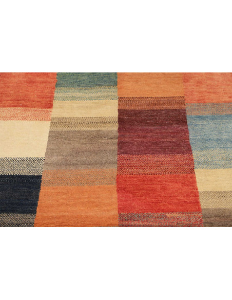 Hand Made Rug Mosaic Pakistan 89x148 Terracotta
