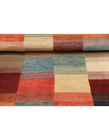 Hand Made Rug Mosaic Pakistan 89x148 Terracotta