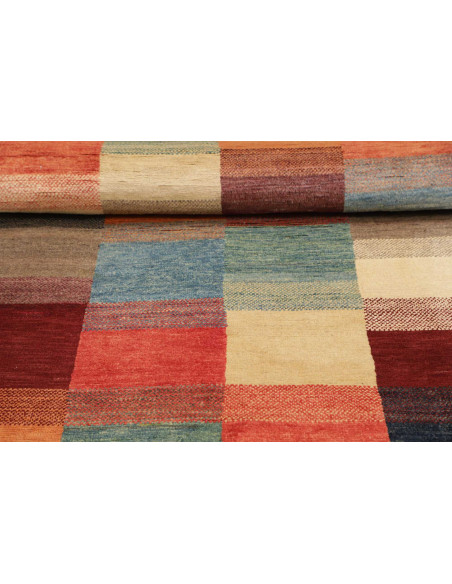 Hand Made Rug Mosaic Pakistan 89x148 Terracotta
