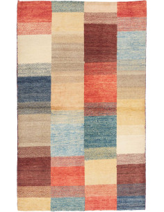 Hand Made Rug Mosaic Pakistan 91x147 Terracotta