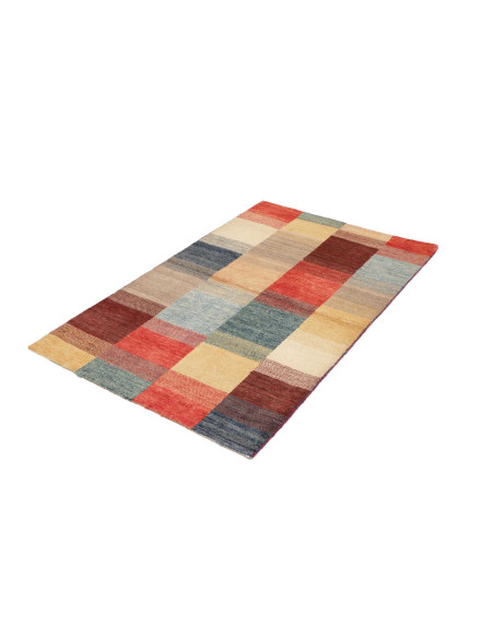 Hand Made Rug Mosaic Pakistan 91x147 Terracotta