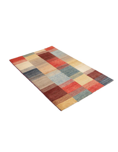Hand Made Rug Mosaic Pakistan 91x147 Terracotta