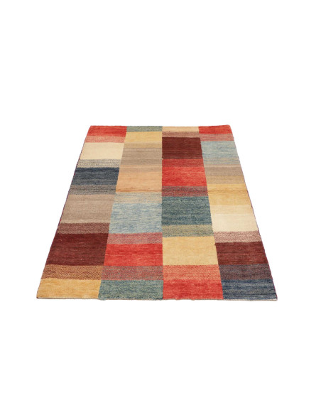 Hand Made Rug Mosaic Pakistan 91x147 Terracotta