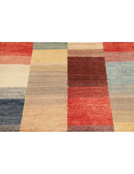 Hand Made Rug Mosaic Pakistan 91x147 Terracotta