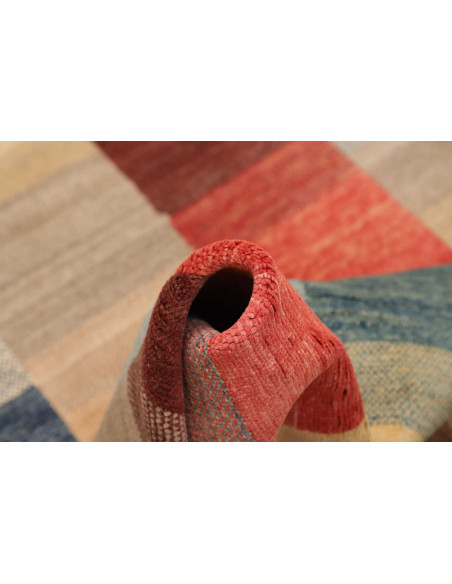 Hand Made Rug Mosaic Pakistan 91x147 Terracotta
