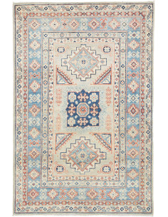 Hand Made Rug Kazak Afghanistan 103x155 Beige B
