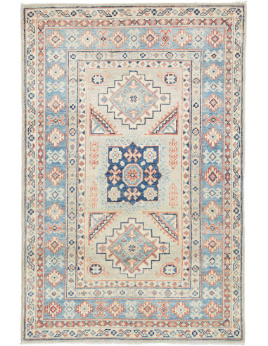 Hand Made Rug Kazak Afghanistan 103x155 Beige B