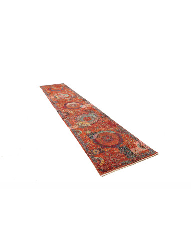 Rug Mamlouk Pakistan 86x402 Orange Blue