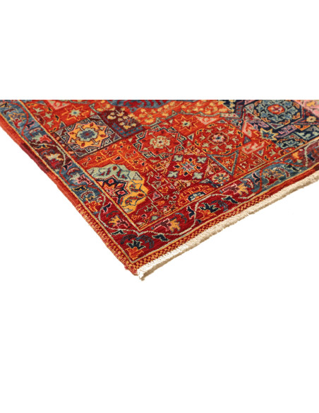 Tappeto Mamlouk Pakistan 86x402 Arancione Blu