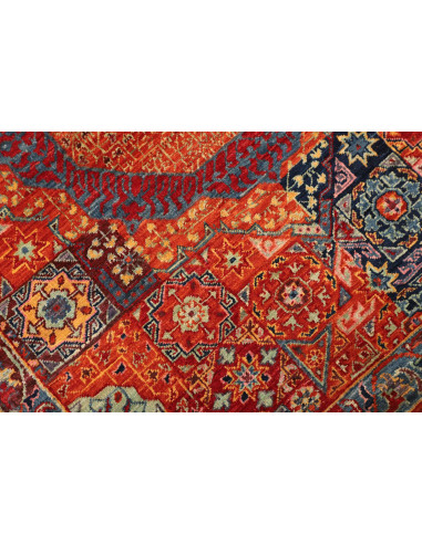 Rug Mamlouk Pakistan 86x402 Orange Blue