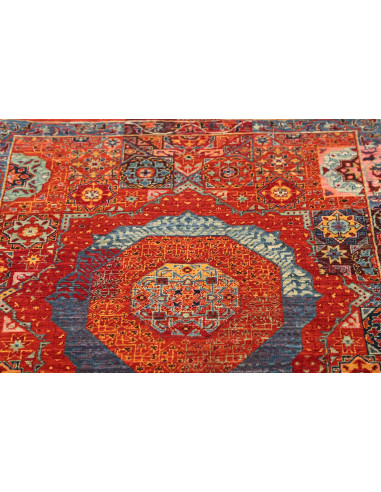 Tappeto Mamlouk Pakistan 86x402 Arancione Blu