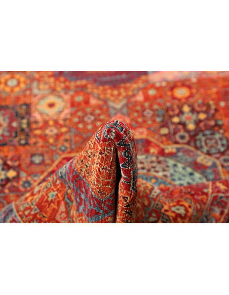 Tappeto Mamlouk Pakistan 86x402 Arancione Blu