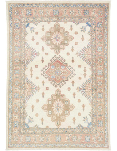 Hand Made Rug Kazak Afghanistan 102x145 Cream T