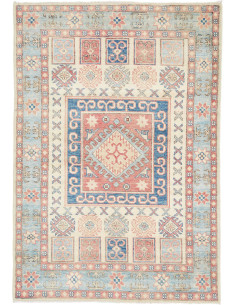 Hand Made Rug Kazak Afghanistan 105x151 Pastel