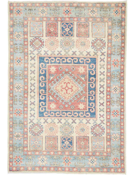 Hand Made Rug Kazak Afghanistan 105x151 Pastel