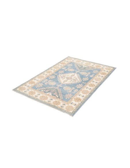Hand Made Rug Kazak Afghanistan 101x145 Sky Blu