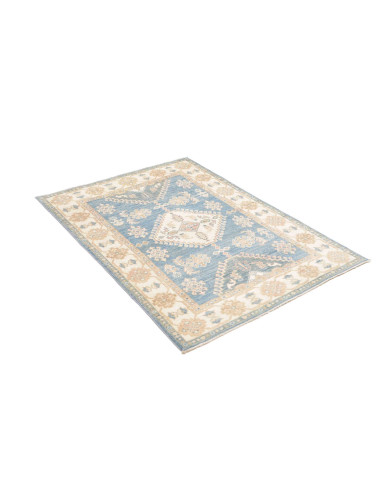 Hand Made Rug Kazak Afghanistan 101x145 Sky Blu