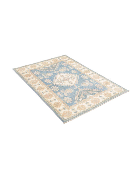 Hand Made Rug Kazak Afghanistan 101x145 Sky Blu