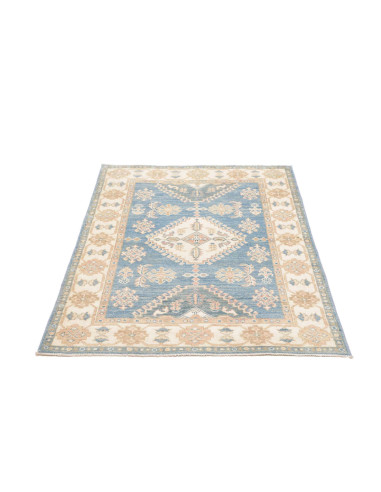 Hand Made Rug Kazak Afghanistan 101x145 Sky Blu
