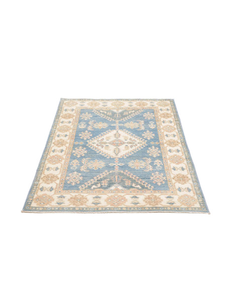 Hand Made Rug Kazak Afghanistan 101x145 Sky Blu