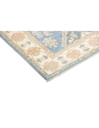 Hand Made Rug Kazak Afghanistan 101x145 Sky Blu