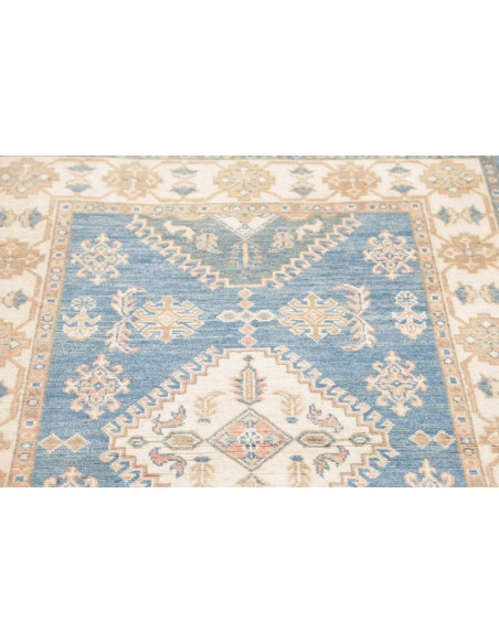 Hand Made Rug Kazak Afghanistan 101x145 Sky Blu