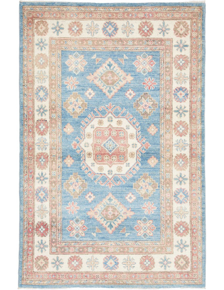 Hand Made Rug Kazak Afghanistan 99x152 Dusty Bl