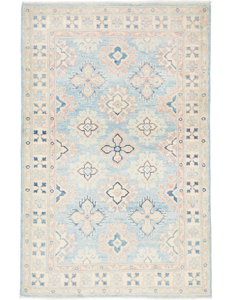 Hand Made Rug Kazak Afghanistan 97x148 Light Bl