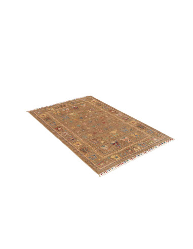 Hand Made Rug Rubin Pakistan 101x153 Brown Mult