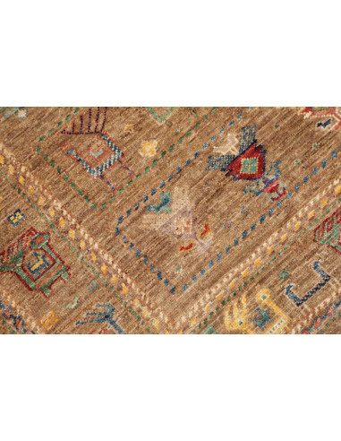 Hand Made Rug Rubin Pakistan 101x153 Brown Mult