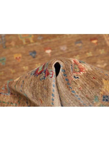 Hand Made Rug Rubin Pakistan 101x153 Brown Mult