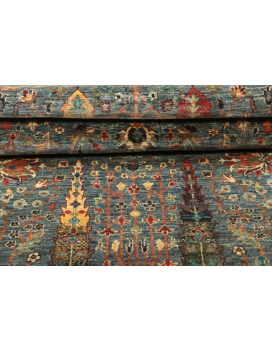 Rug Shahi Fine Pakistan 77x243 Teal Rust