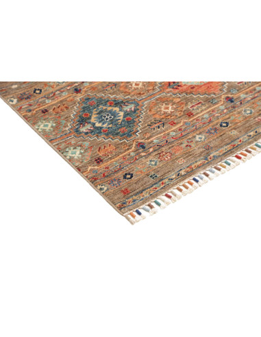 Hand Made Rug Rubin Pakistan 101x155 Brown Blue