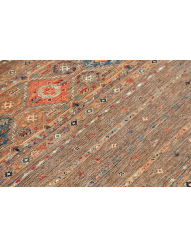 Hand Made Rug Rubin Pakistan 101x155 Brown Blue