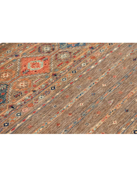Hand Made Rug Rubin Pakistan 101x155 Brown Blue