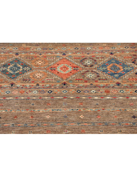 Hand Made Rug Rubin Pakistan 101x155 Brown Blue