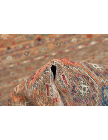 Hand Made Rug Rubin Pakistan 101x155 Brown Blue