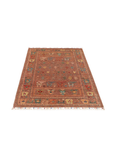 Hand Made Rug Rubin Pakistan 100x152 Terracotta