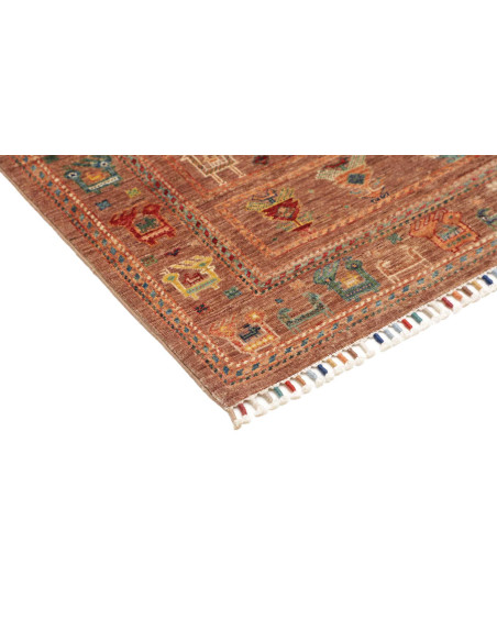 Hand Made Rug Rubin Pakistan 100x152 Terracotta