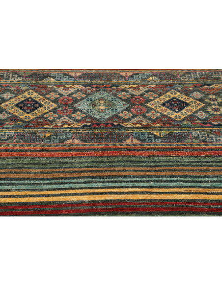 Hand Made Rug Rubin Pakistan 100x150 Teal Green