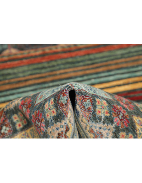 Hand Made Rug Rubin Pakistan 100x150 Teal Green