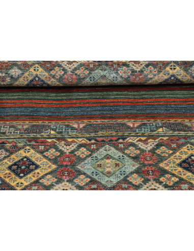 Hand Made Rug Rubin Pakistan 100x150 Teal Green