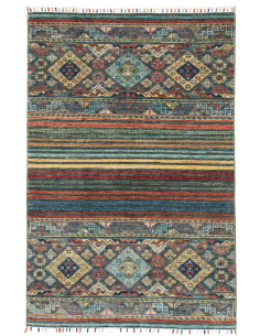 Hand Made Rug Rubin Pakistan 99x151 Teal Terrac