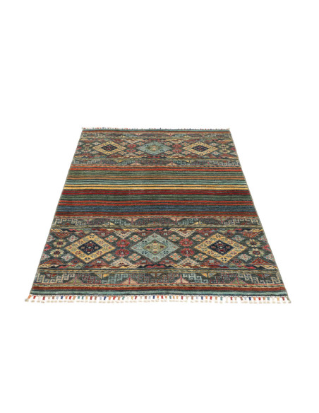Hand Made Rug Rubin Pakistan 99x151 Teal Terrac