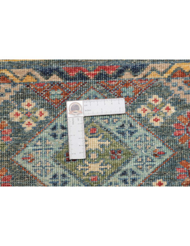Hand Made Rug Rubin Pakistan 99x151 Teal Terrac