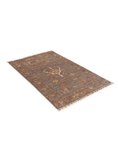 Hand Made Rug Rubin Pakistan 98x150 Grey Brown