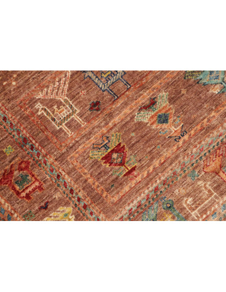 Hand Made Rug Rubin Pakistan 97x151 Terracotta
