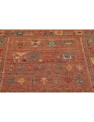 Hand Made Rug Rubin Pakistan 97x151 Terracotta